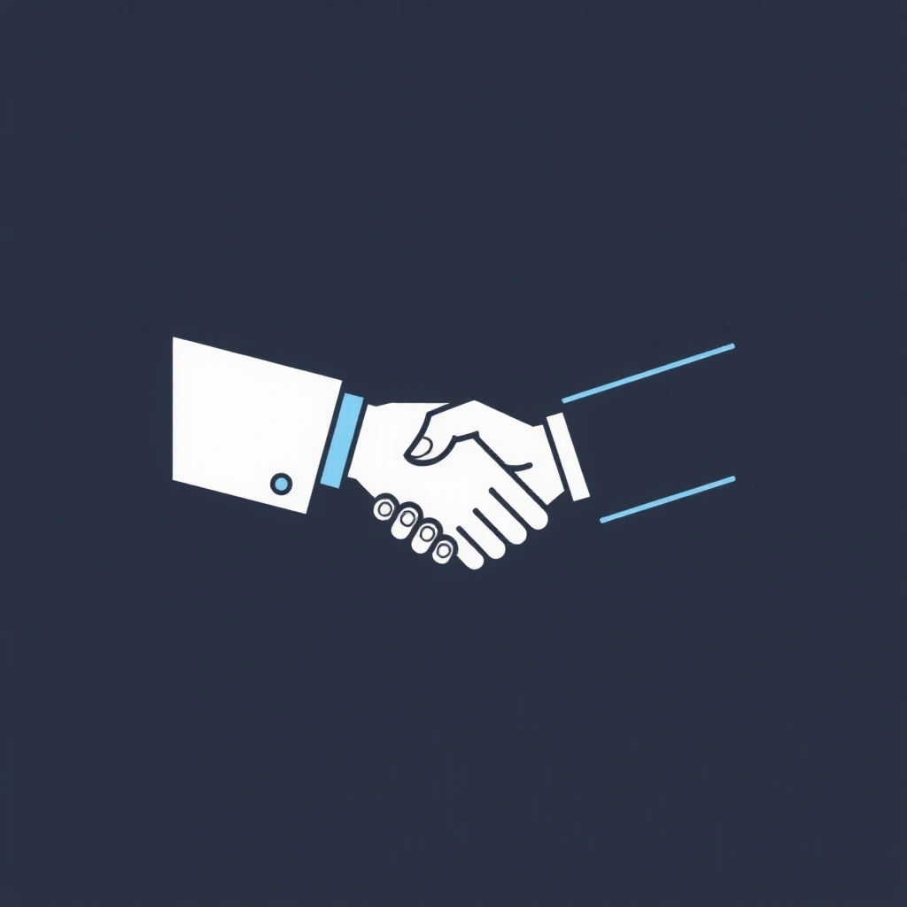 Handshake icon representing integrity