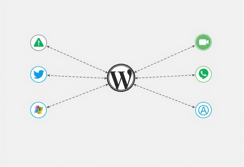 Illustration of data flowing between a website and third-party services