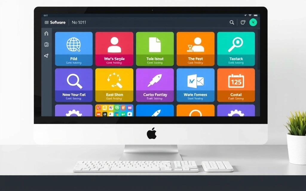 User-friendly software interface with simple navigation and clear icons