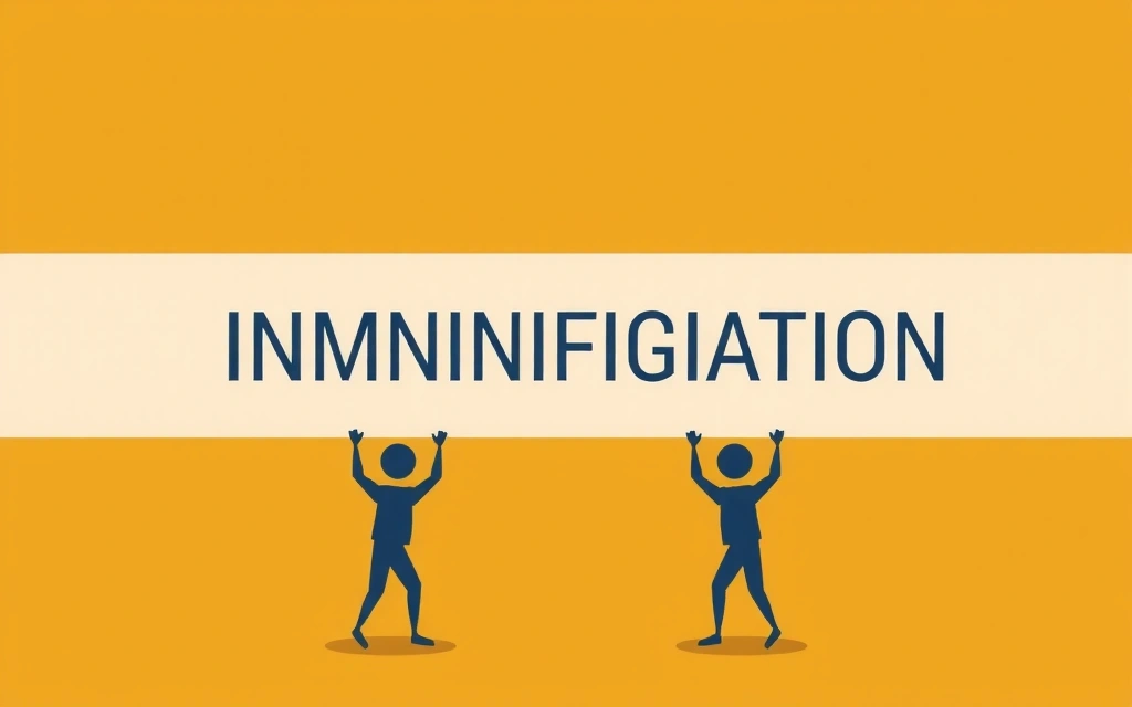 Two abstract figures supporting a central structure, symbolizing indemnification